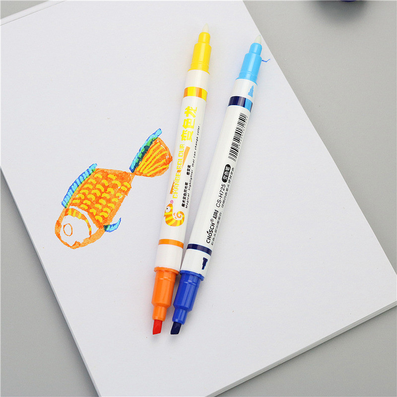 Galima pakeisti spalvą Highlighter Magic vandens spalvos rašiklis vaikiškas piešimo spalvos rašiklis Mokyklos mokinio dovana