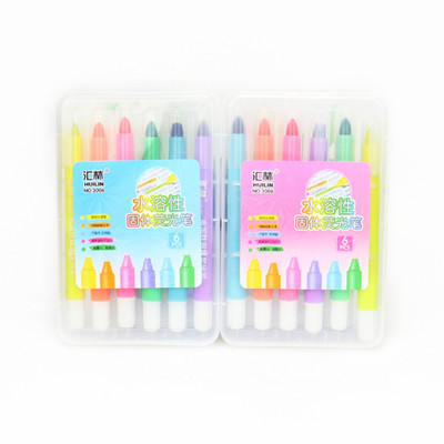 Lijepe kreativne tiskanice, čvrsti fluorescentni potezi usredotočeni su na fluorescentne markere, olovka u boji učenici, boja slatkiša, mala, svježa