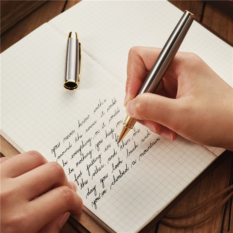 Luksuzne teške metalne kemijske olovke za poslovne urede Olovke s potpisom Roler kemijska olovka Darovi za pisanje Školski pribor Pribor