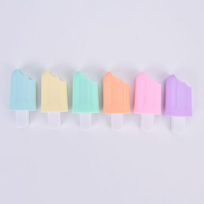 Horúci výpredaj 6 ks roztomilých zvýrazňovačov Kawaii Iscream Ice Cream Candy Color, kancelárske školské potreby, darček