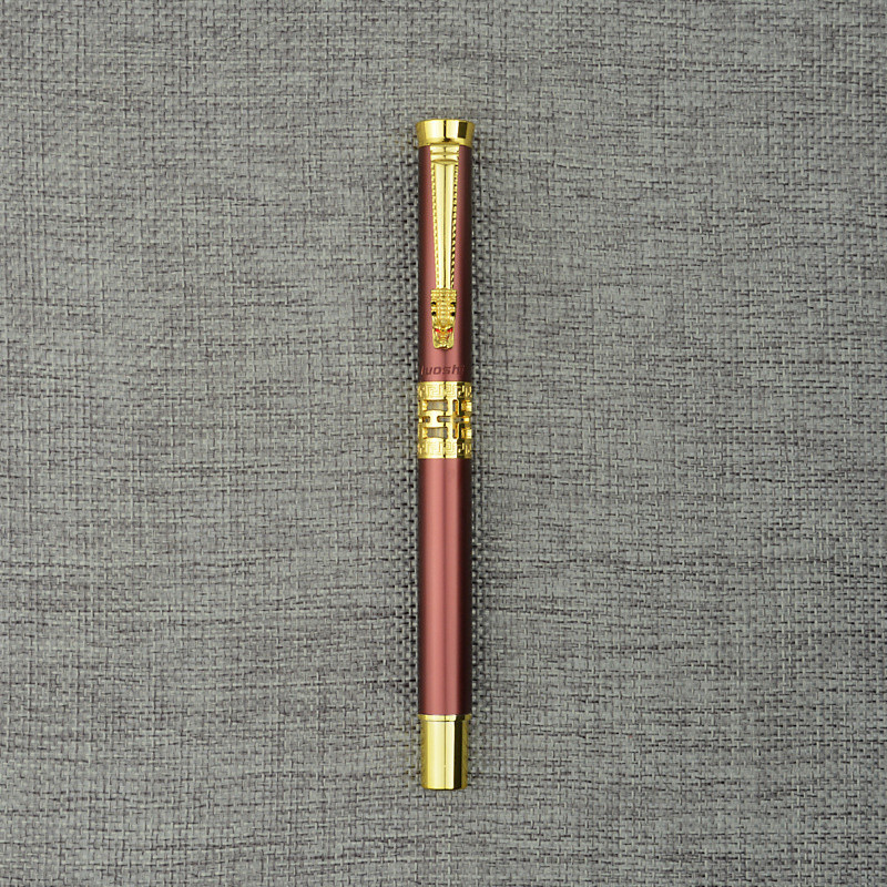 Luksusa biznesa biroja zīmju pildspalva dobi metāla lodīšu pildspalvas Studentu rakstīšanas skolas rullīšu pildspalvas kancelejas piederumi dāvana 03779
