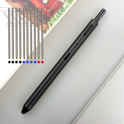 Pix multifuncțional din metal Caneta de lux 4 în 1 Pixuri cu bilă Creion 0,5 mm Instrument multifuncțional multifuncțional Multifuncțional