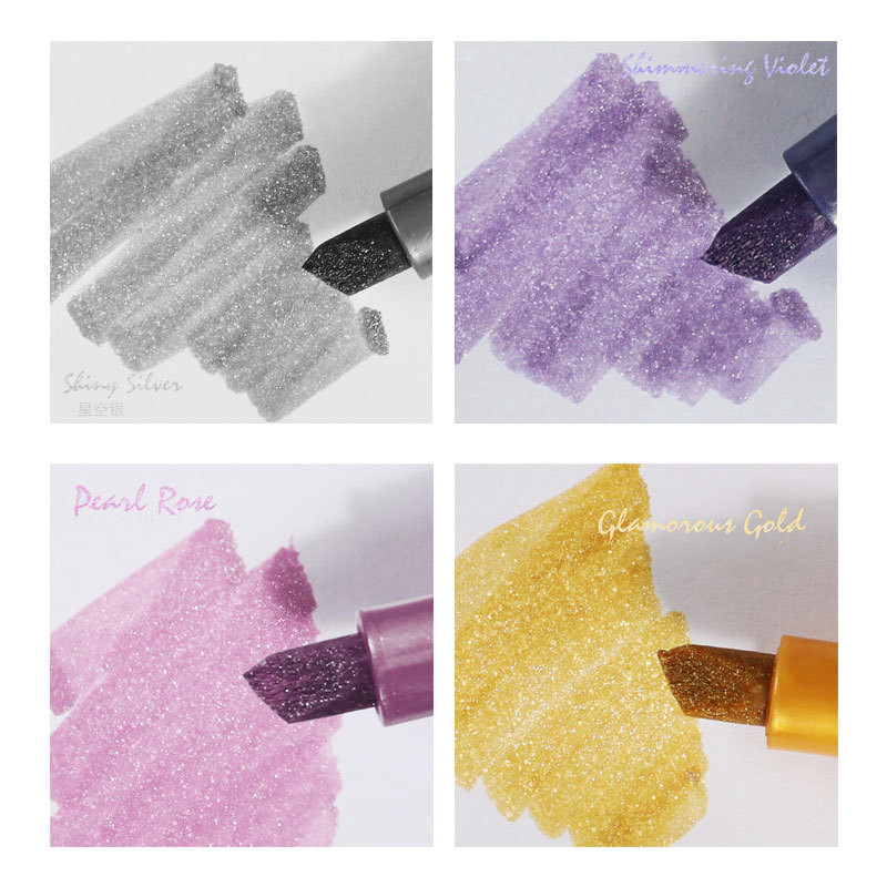 Blizgus Morandi Highlighter Marker Pen Kawaii Kanceliarinės prekės Dienoraštis Dekoratyvinis rašiklis Studentų Mokyklos Biuro reikmenys Nemokamas prekių pristatymas