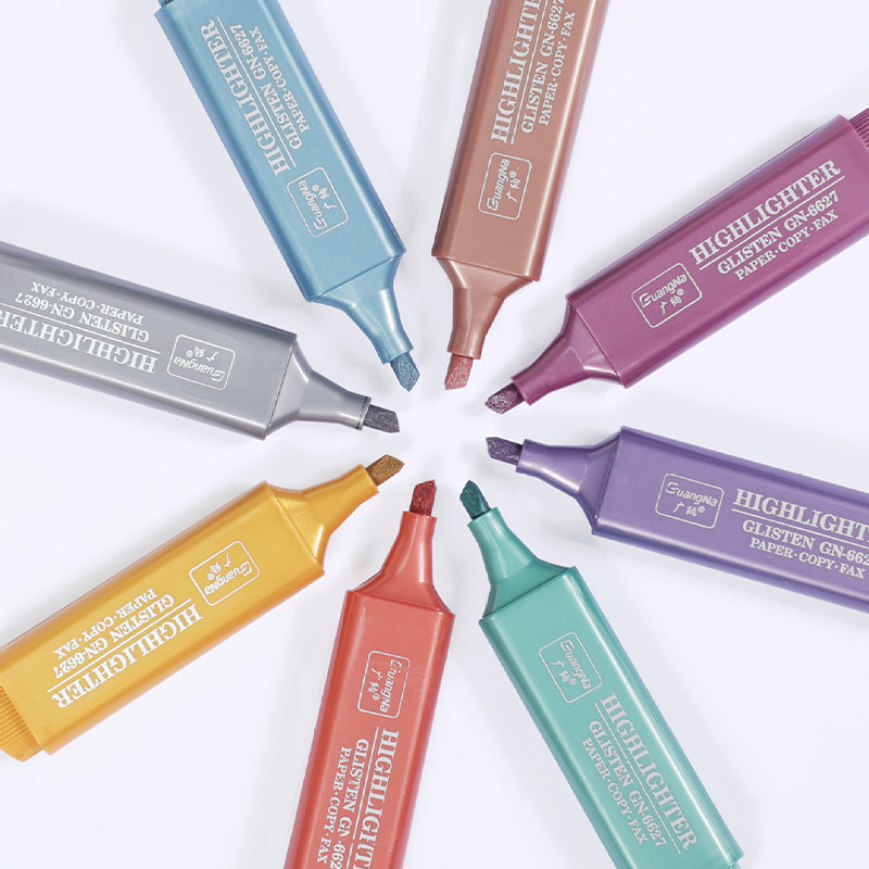Blizgus Morandi Highlighter Marker Pen Kawaii Kanceliarinės prekės Dienoraštis Dekoratyvinis rašiklis Studentų Mokyklos Biuro reikmenys Nemokamas prekių pristatymas