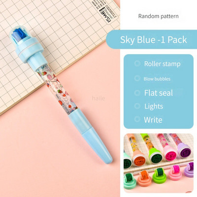 Haile 5 u 1 kemijska olovka s mjehurićima s pečatom Igračke olovke Liquid Motion mjehurićke olovke, smiješne kemijske olovke Školski DIY pribor