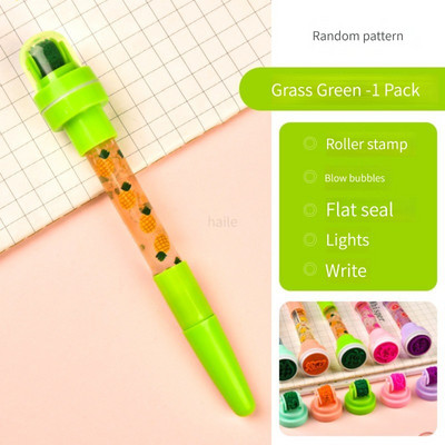 Haile 5 u 1 kemijska olovka s mjehurićima s pečatom Igračke olovke Liquid Motion mjehurićke olovke, smiješne kemijske olovke Školski DIY pribor