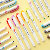 Zebra Mild color Highlighter Pen WKT7 Mildliner Friendly Fine Bold μαρκαδόρο για Lettering Drawing Paint School F506