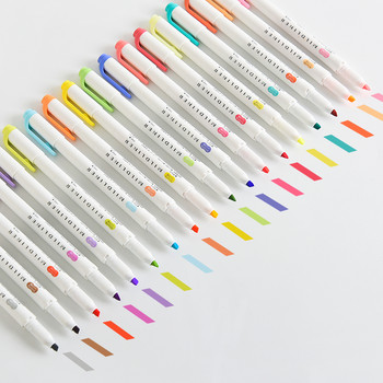 Zebra Mild color Highlighter Pen WKT7 Mildliner Friendly Fine Bold Marker pens for Lettering Drawing Paint Art School F506