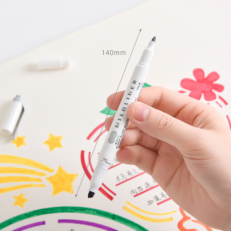 Zebra Mild color Highlighter Pen WKT7 Mildliner Friendly Fine Bold μαρκαδόρο για Lettering Drawing Paint School F506