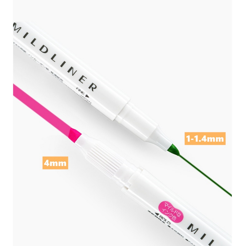 Zebra Mild color Highlighter Pen WKT7 Mildliner Friendly Fine Bold μαρκαδόρο για Lettering Drawing Paint School F506