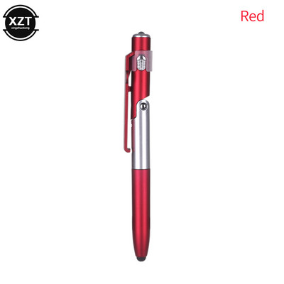 4 u 1 Sklopiva kemijska olovka Zaslon Stylus Touch Univerzalna mini višenamjenska kapacitivna olovka s LED-om za stalak za tablet telefon