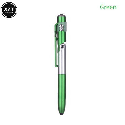 4 u 1 Sklopiva kemijska olovka Zaslon Stylus Touch Univerzalna mini višenamjenska kapacitivna olovka s LED-om za stalak za tablet telefon
