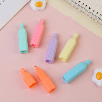 1 τμχ Cute Mini Highlighter Lovely Cartoon Paint Marker Στυλό Σχολικό Γραφείο Προμήθειες Γραφείου Γραφείου Κάψουλα Vitamin Kawaii Funny