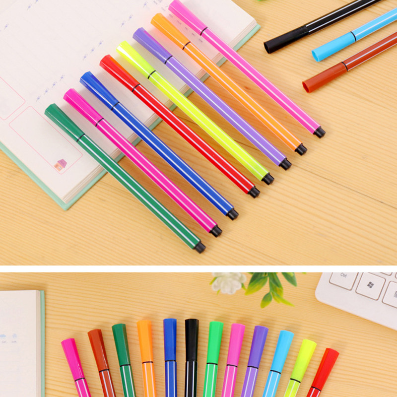 Dječja akvarel olovka Set markera Olovka za crtanje 12-36 Boja periva Slikarstvo Umjetnički marker Studentski pribor Darovi za djecu