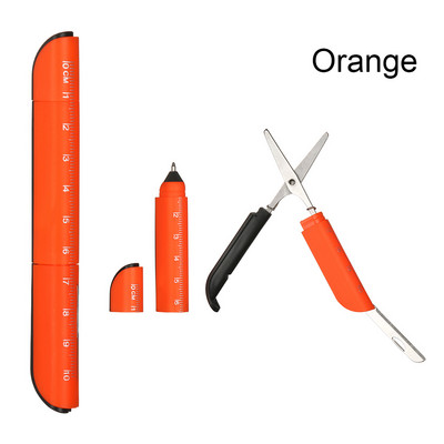 Daugiafunkciniai saldainiai spalvoti rašikliai Rašymo įrankis Tušinukas su sulankstoma žirklėmis, peiliu liniuote Biuro mokyklos raštinės reikmenys