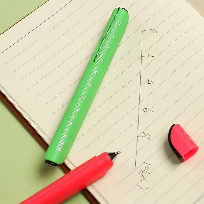 Daugiafunkciniai saldainiai spalvoti rašikliai Rašymo įrankis Tušinukas su sulankstoma žirklėmis, peiliu liniuote Biuro mokyklos raštinės reikmenys