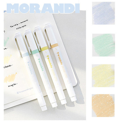 4gab./kastē pasteļkrāsas marķieris komplekts Korejas marķieris mirdzošs marķieris marķieris pildspalva Studentu skolas biroja kancelejas piederumi