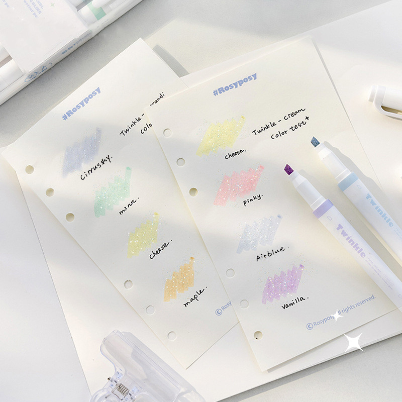 4gab./kastē pasteļkrāsas marķieris komplekts Korejas marķieris mirdzošs marķieris marķieris pildspalva Studentu skolas biroja kancelejas piederumi