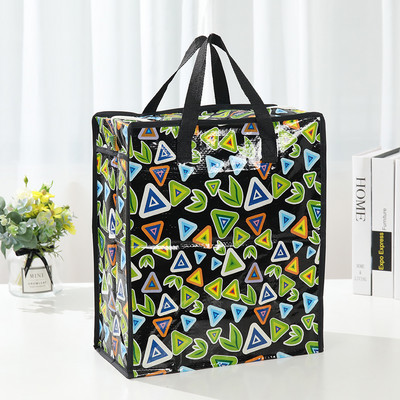 Geantă portabilă mare de depozitare impermeabilă, cuvertură, lenjerie de pat, pernă, repetabilă, cu fermoar, pentru casă