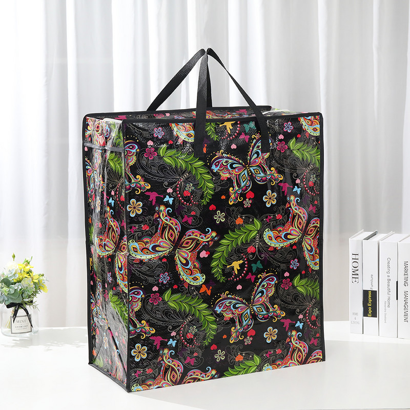 Geantă portabilă mare de depozitare impermeabilă, cuvertură, lenjerie de pat, pernă, repetabilă, cu fermoar, pentru casă