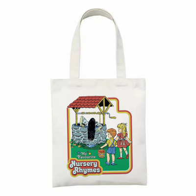 Γυναικεία πάνινη τσάντα αγορών Γυναικεία πάνινη τσάντα Satan Devil Cat Eco Handbag Tote Επαναχρησιμοποιήσιμη Τσάντες αγορών παντοπωλείου Φοιτητική τσάντα βιβλίου