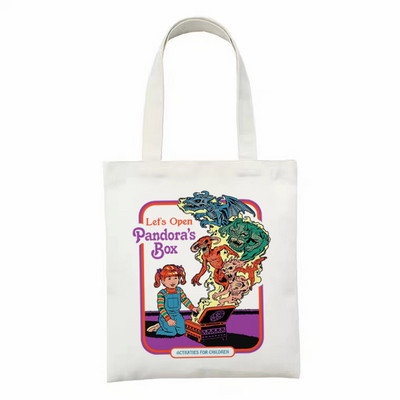 Γυναικεία πάνινη τσάντα αγορών Γυναικεία πάνινη τσάντα Satan Devil Cat Eco Handbag Tote Επαναχρησιμοποιήσιμη Τσάντες αγορών παντοπωλείου Φοιτητική τσάντα βιβλίου