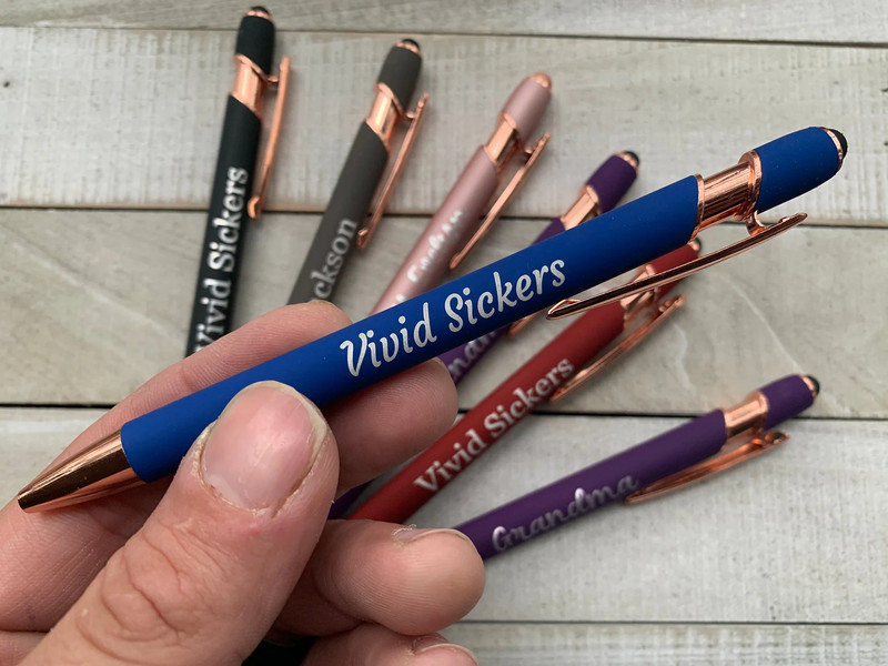 Prilagođene vjenčane kemijske olovke od ružičastog zlata Školski pribor Smiješni uredski pribor Personalizirane poslovne olovke