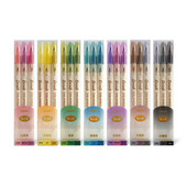 3 kom retro set olovki za kaligrafiju u boji DIY scrapbooking rukotvorine mekani vrh dvostrani markeri za crtanje s finim crtama s natpisima