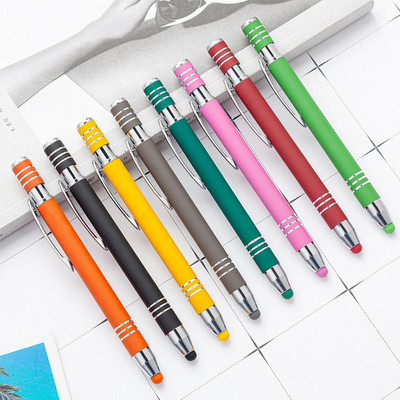 2 az 1-ben érintőképernyős golyóstoll érintőképernyős táblagépes telefonképernyős Stylus Pen Business golyóstoll utántöltővel az Office School számára