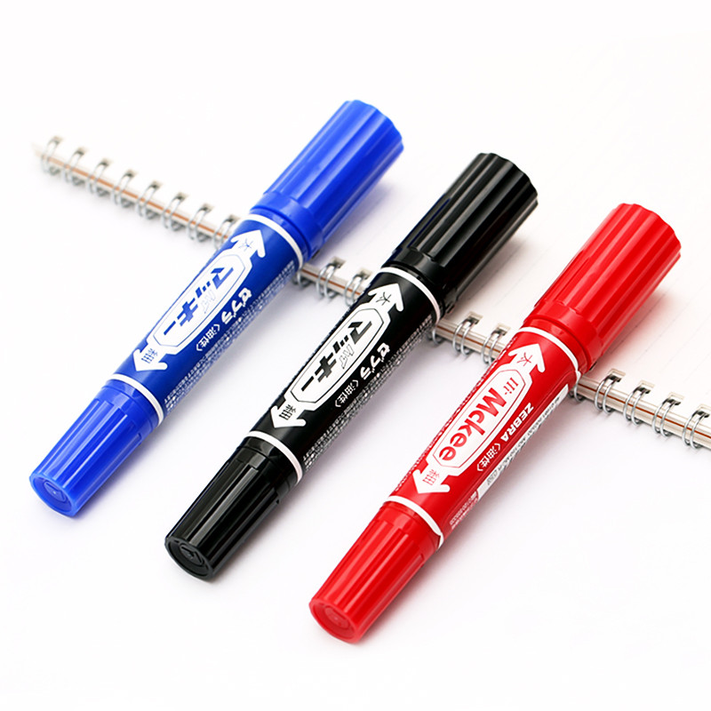 Japan Zebra MO-150-MC Marker pe bază de ulei Hi-Mckee Pixuri Marker cu vârf dublu 1,5-2,0 mm - 6,0 mm