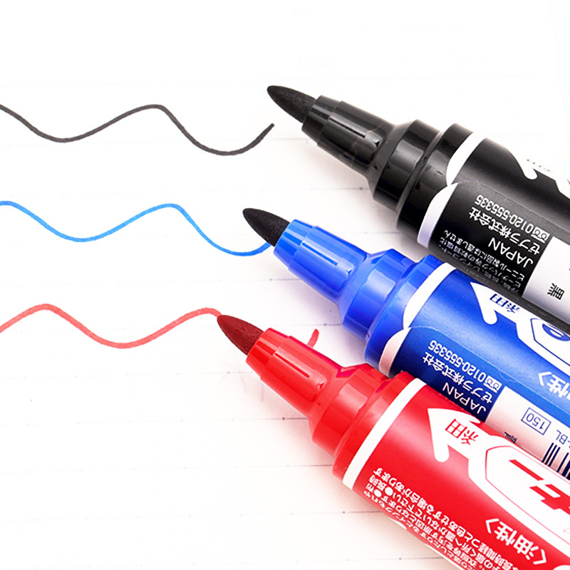 Japan Zebra MO-150-MC Marker pe bază de ulei Hi-Mckee Pixuri Marker cu vârf dublu 1,5-2,0 mm - 6,0 mm