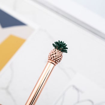 1 Pieces Lytwtw\'s Cute Metal Pineapple Ballpoint Pen Interesting Ballpoint Pen School Stationery Σχολική προμήθειες γραφείου