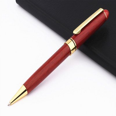 Luksuzna kvaliteta Crvena Drvena dopisnica studenti Poslovni ured Kemijska olovka srednjeg vrha Novo