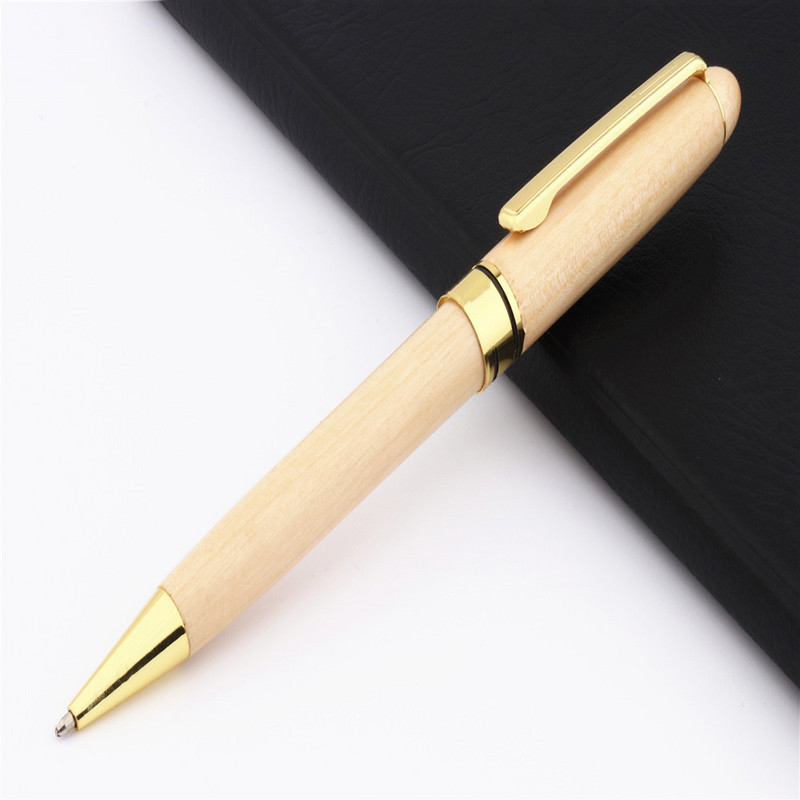 Luksuzna kvaliteta Crvena Drvena dopisnica studenti Poslovni ured Kemijska olovka srednjeg vrha Novo