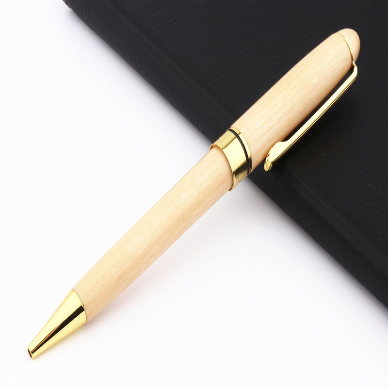 Luksuzna kvaliteta Crvena Drvena dopisnica studenti Poslovni ured Kemijska olovka srednjeg vrha Novo