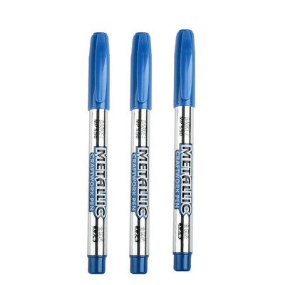 Χρυσά ασημένια στυλό 1,5 mm μαρκαδόροι με βάση το νερό για ζωγραφική βράχου, πέτρα, κεραμικά, μέταλλο, γυαλί, ξύλο, ύφασμα, καμβάς