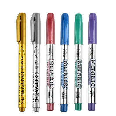 Χρυσά ασημένια στυλό 1,5 mm μαρκαδόροι με βάση το νερό για ζωγραφική βράχου, πέτρα, κεραμικά, μέταλλο, γυαλί, ξύλο, ύφασμα, καμβάς