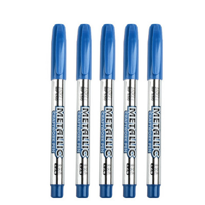 Χρυσά ασημένια στυλό 1,5 mm μαρκαδόροι με βάση το νερό για ζωγραφική βράχου, πέτρα, κεραμικά, μέταλλο, γυαλί, ξύλο, ύφασμα, καμβάς