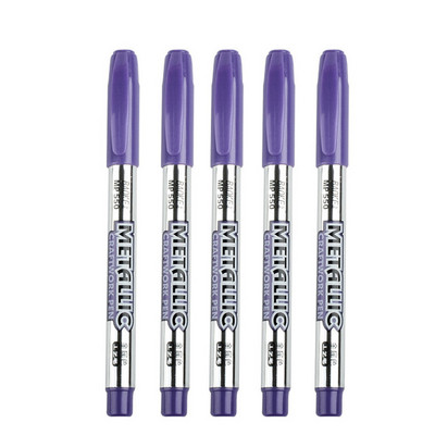 Χρυσά ασημένια στυλό 1,5 mm μαρκαδόροι με βάση το νερό για ζωγραφική βράχου, πέτρα, κεραμικά, μέταλλο, γυαλί, ξύλο, ύφασμα, καμβάς