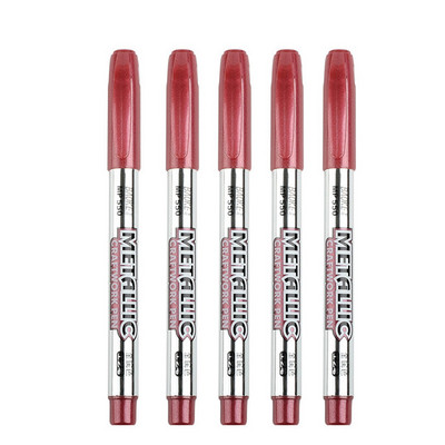 Χρυσά ασημένια στυλό 1,5 mm μαρκαδόροι με βάση το νερό για ζωγραφική βράχου, πέτρα, κεραμικά, μέταλλο, γυαλί, ξύλο, ύφασμα, καμβάς