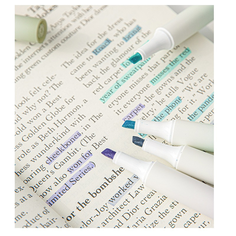 Set de 4 pixuri de evidențiere pentru răsărit treptat de soare, marcator de căptușeală de culoare ușoară, pentru desen, pictură, birou, școală A7160