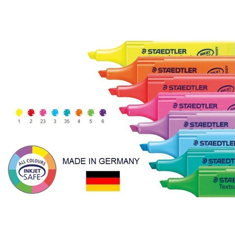 1kom STAEDTLER Textsurfer Classic 364 Olovka za označavanje 1-5 mm Marker u boji Spot Liner Highlight za papirnati faks Paint Crtež F110