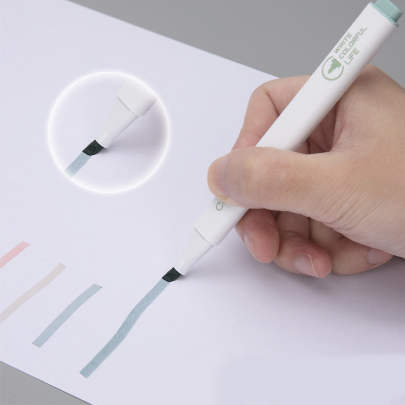 Σετ στυλό 6 χρωμάτων παστέλ επισήμανσης Χαριτωμένος μαρκαδόρος τέχνης για πινέλο Σχολικό Γραφείο Μαθητικής Γραφικής Εφημερίδας Εφημερίδες Kawaii