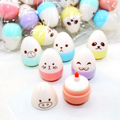 6 gab. Mini Smile Egg Candy Banānu marķieris Pildspalvas Marķieris Pildspalva Jauki Kancelejas Materiāls Escolar Papelaria rakstīšanas skolas piederumi