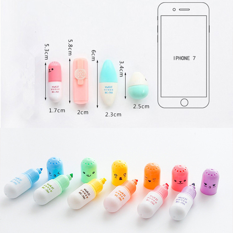 6 τεμ./σετ Μαρκαδόρο με χρωματιστά μαρκαδόρους Δημιουργικό σχέδιο ζωγραφικής, γκράφιτι, επισημάνσεις μαρκαδόρου για σχολικά επιστολόχαρτα έξι χρωμάτων