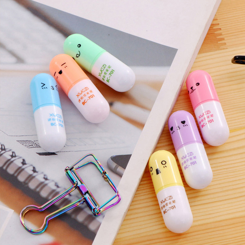 6 τεμ./σετ Μαρκαδόρο με χρωματιστά μαρκαδόρους Δημιουργικό σχέδιο ζωγραφικής, γκράφιτι, επισημάνσεις μαρκαδόρου για σχολικά επιστολόχαρτα έξι χρωμάτων