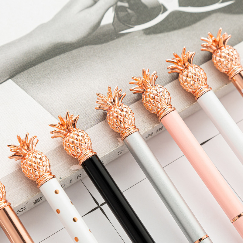 1 gabalas Lytwtw gražus metalinis ananasinis tušinukas Įdomūs tušinukai mokykliniai raštinės reikmenys mokykliniai biuro reikmenys