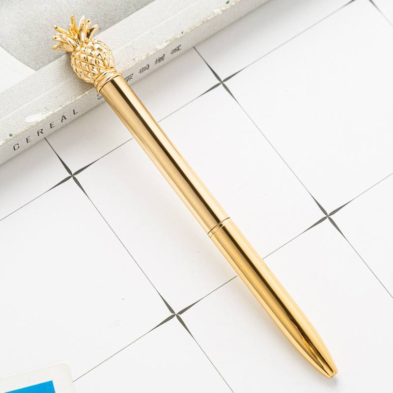 1 gabalas Lytwtw gražus metalinis ananasinis tušinukas Įdomūs tušinukai mokykliniai raštinės reikmenys mokykliniai biuro reikmenys