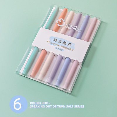 6 τεμ./σετ Διπλή κεφαλή Στυλό επισήμανσης Μαρκαδόρος Στυλό DIY Φωτογραφικό άλμπουμ Εφημερίδα στυλό φθορισμού Σχολική γραφική ύλη για φοιτητές