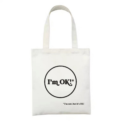 Ženska platnena torba za kupnju Sun Moon torba za knjige Ženska pamučna torba na rame Eko ručna torba Tote Torbe za kupovinu namirnica za višekratnu upotrebu